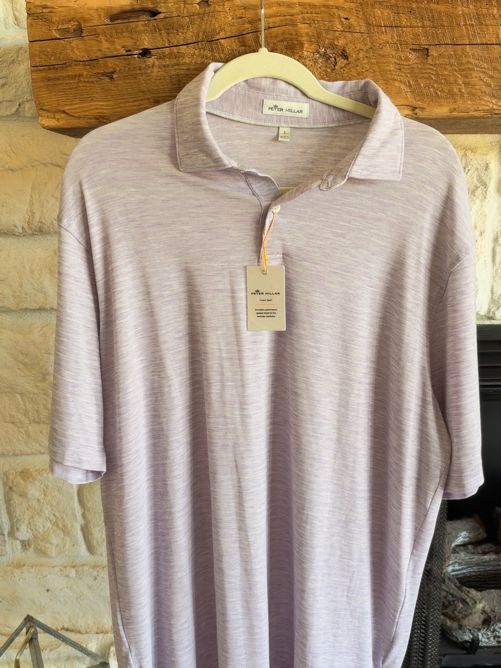Peter Millar Light Lavender Heather Polo